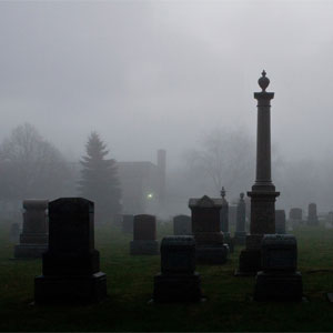 Cemetery in Fog