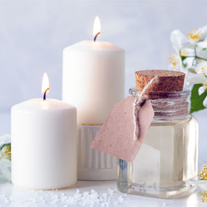 Two Candles and an Essential Oil